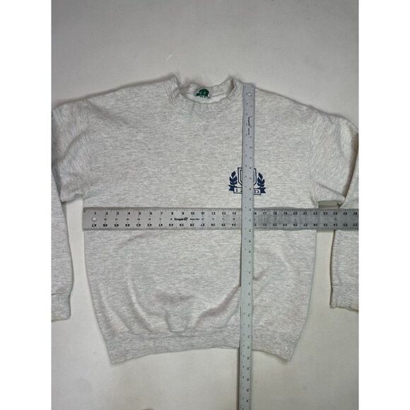 VINTAGE Izod Crewneck Sweatshirt Men Large Gray 90s - Picture 10 of 10